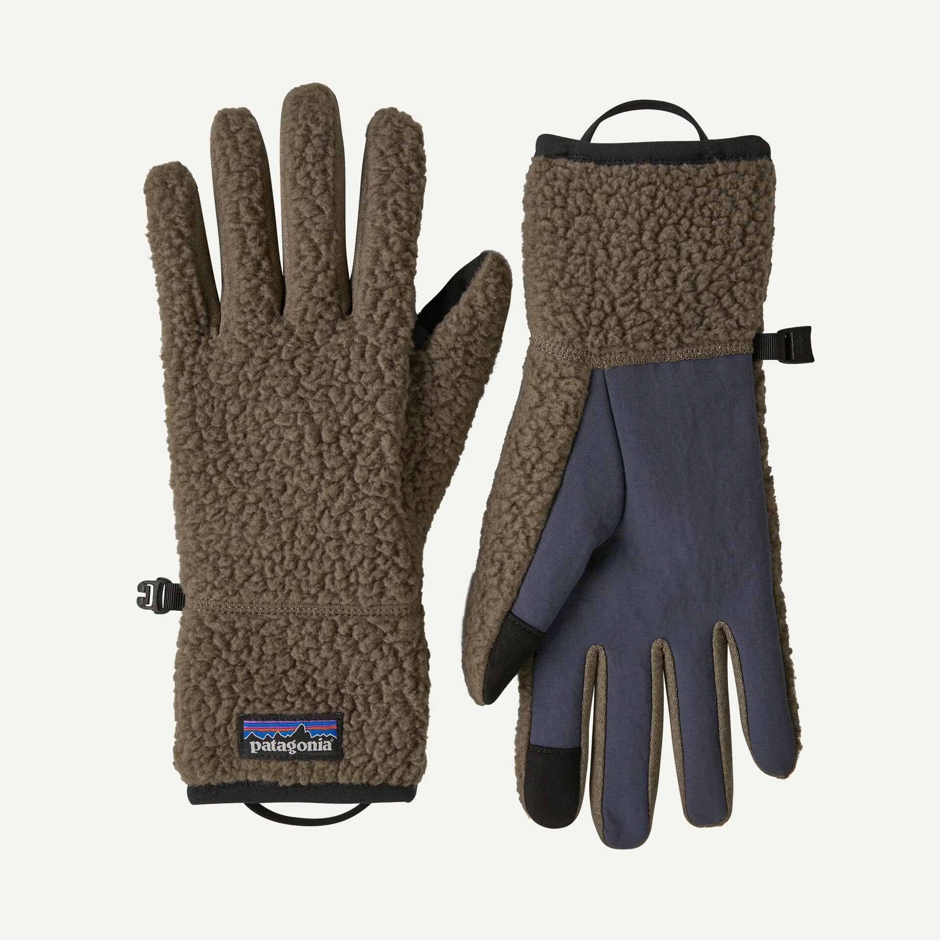 Retro Pile Fleece Handschuhe - Marlow Brown