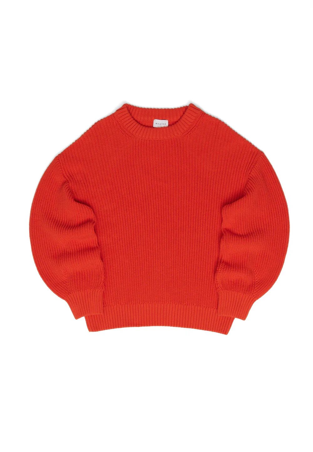 Knit Jumper - Bright Red