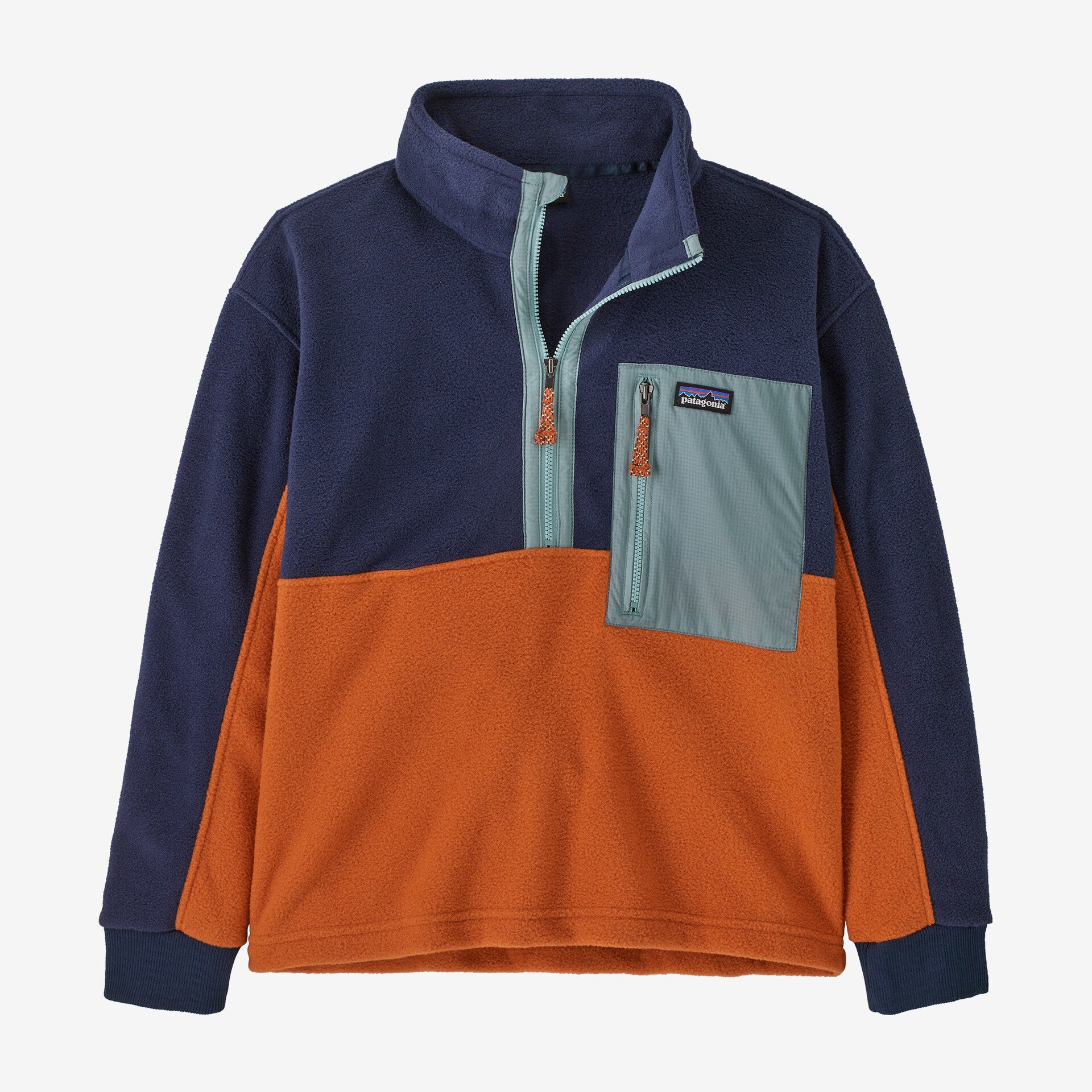 Kids Microdini 1/2-Zip Fleece Pullover - Redtail Rust