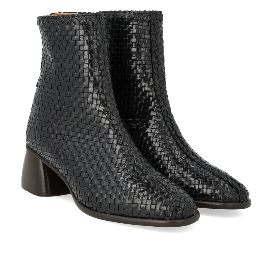 Handgeflochtener Stiefel - Black