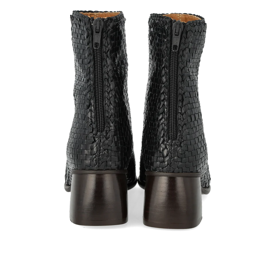 Handgeflochtener Stiefel - Black