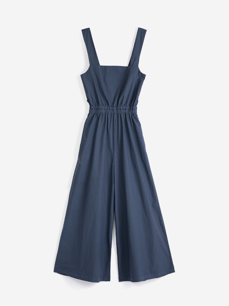 Textured Cotton Strap Overall