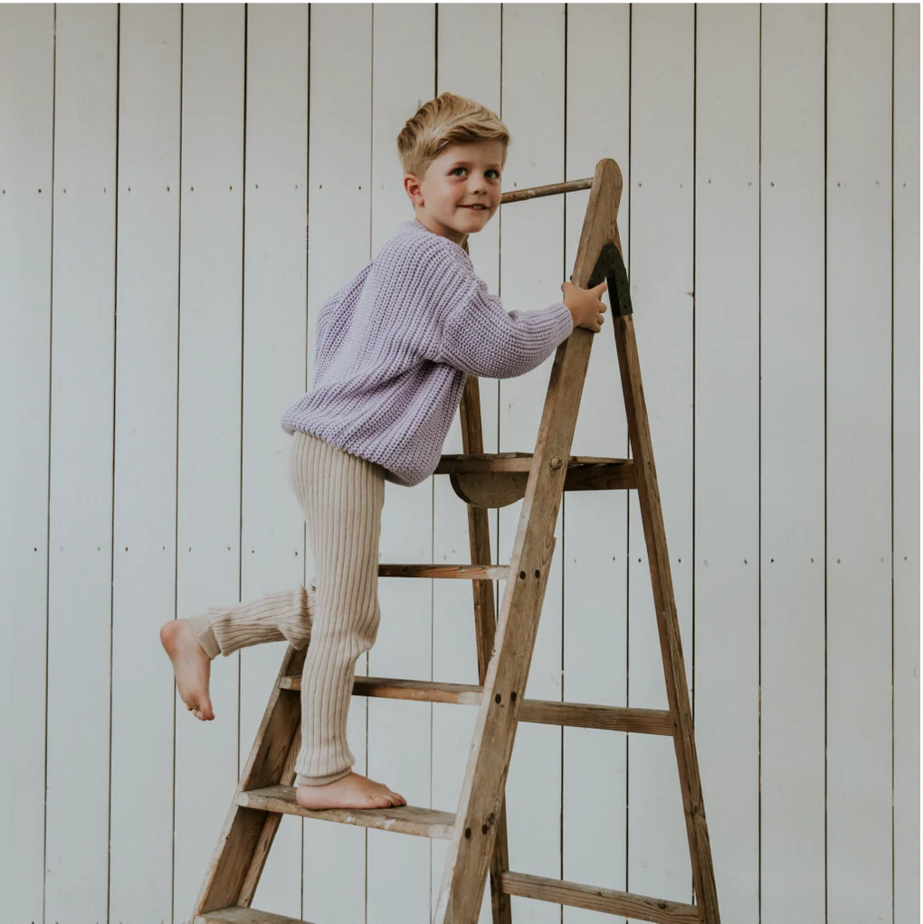 Chunky Knit Sweater - Lilac