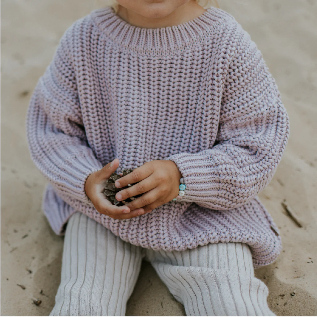 Chunky Knit Sweater - Lilac