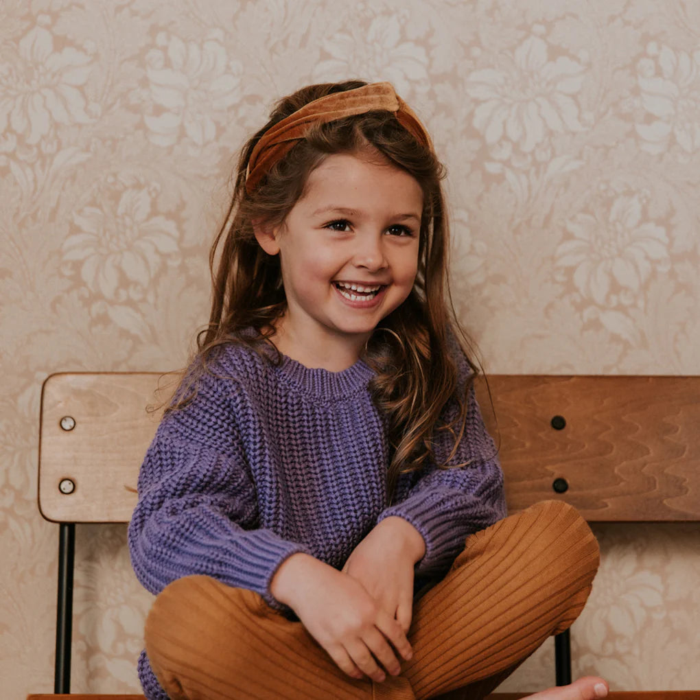Chunky Knit Sweater - Violet