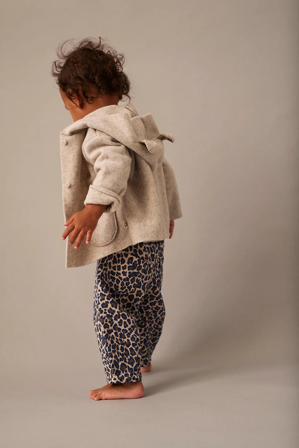 Baby Pants - Stone Animal Print
