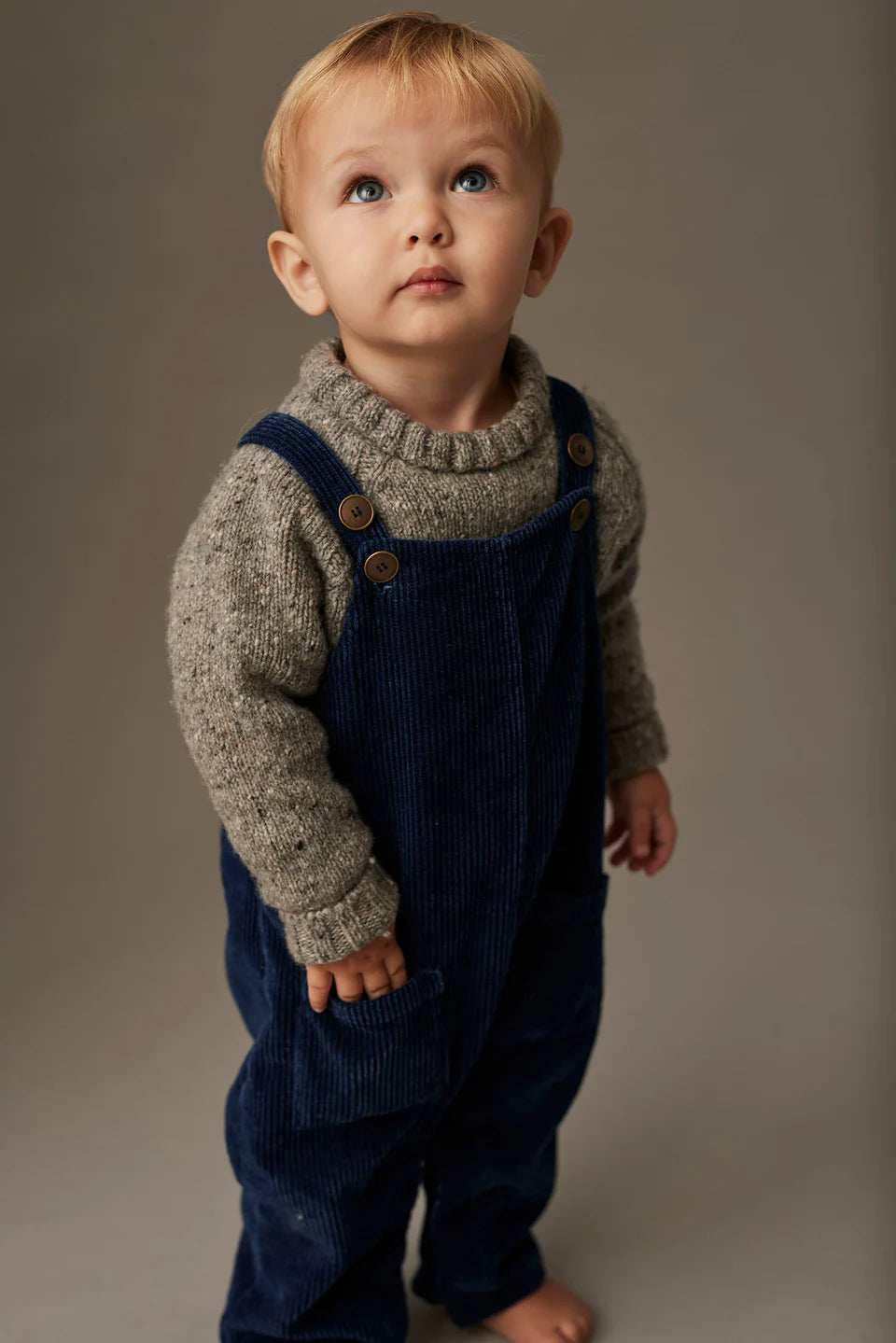 Corduroy Latzhose - Navy