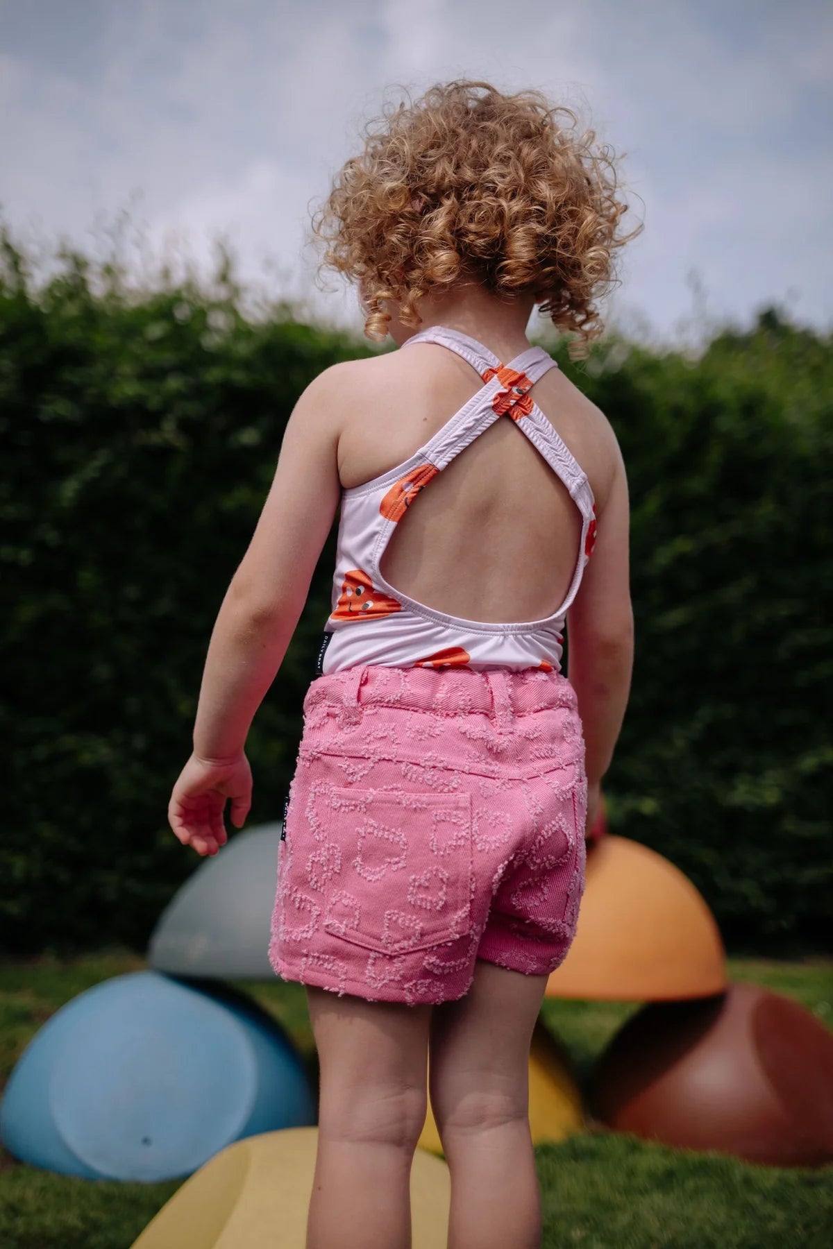 Patty Heart Swim Suit Pink