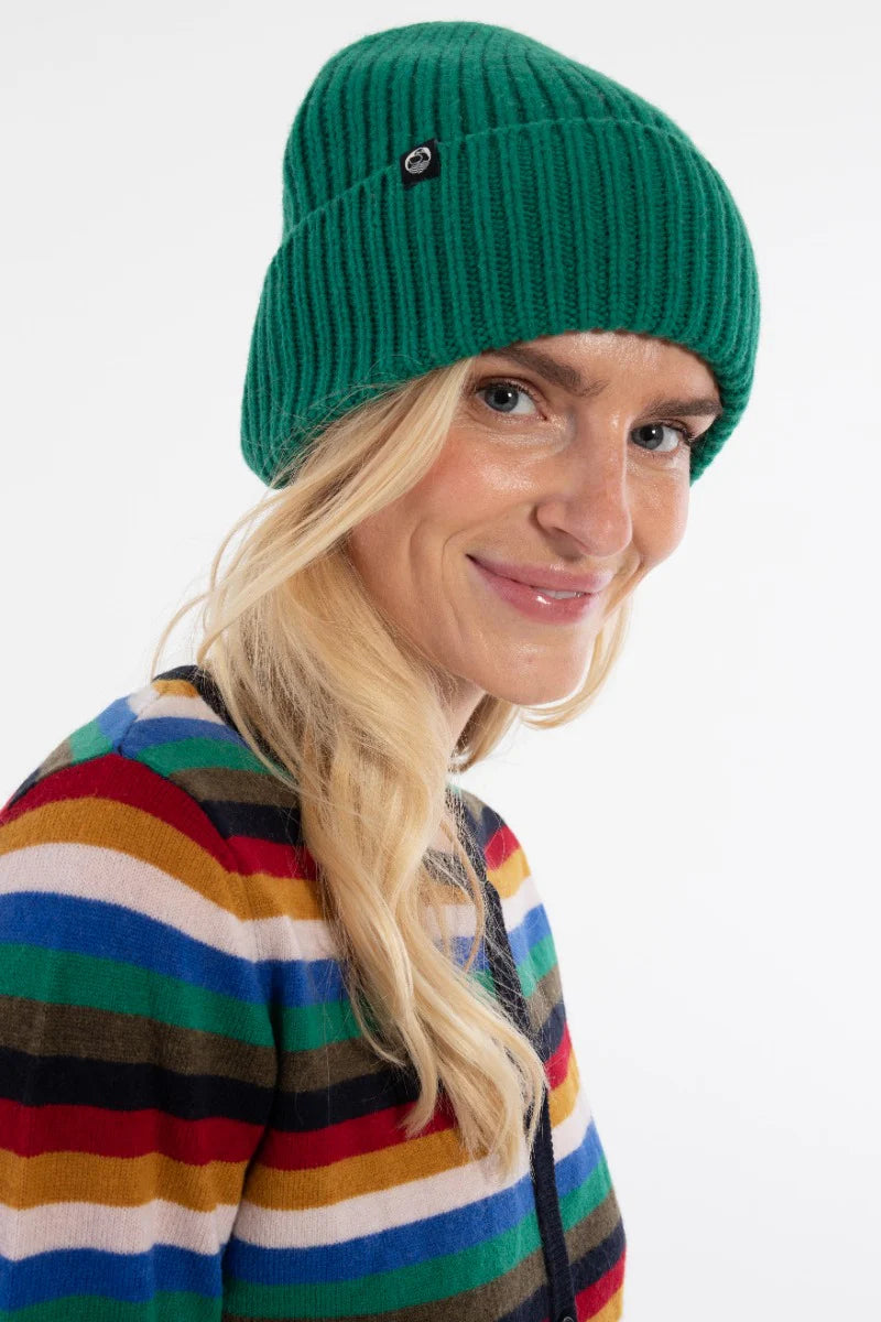 Merino Beanie - Green - OS