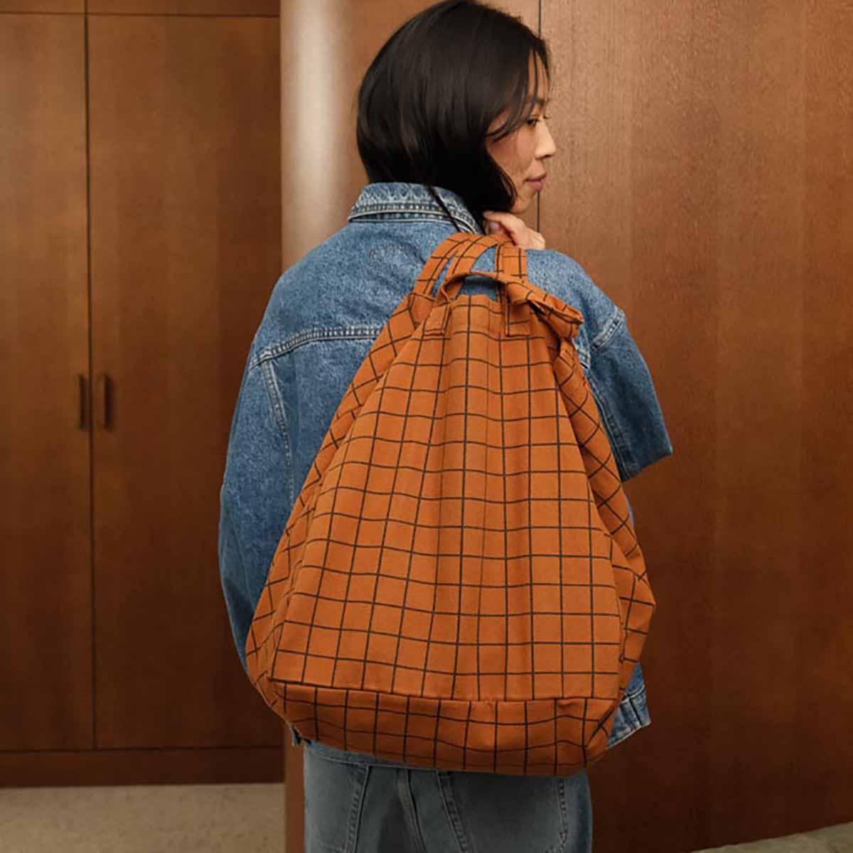 Shopper Elisa School Check - Ginger