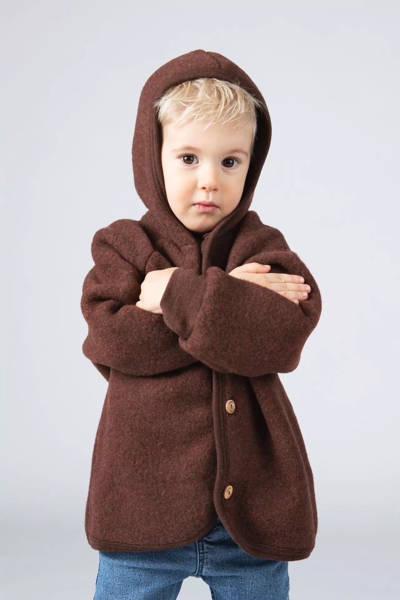 Merino Jacke - Zimt