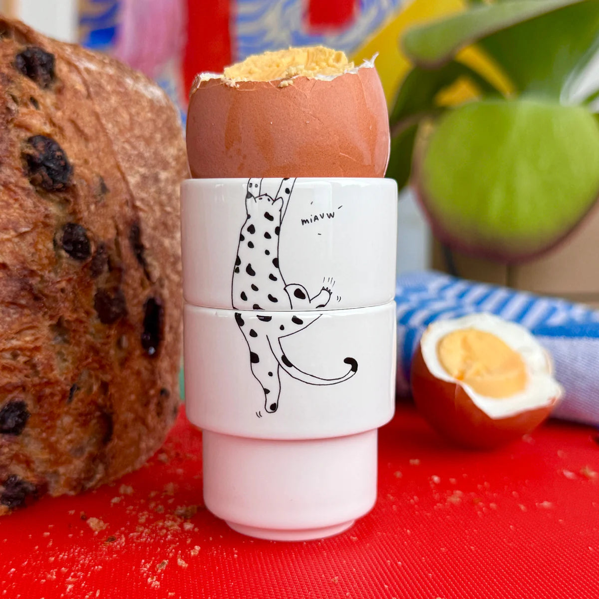 Stackable Egg Cup - Meow