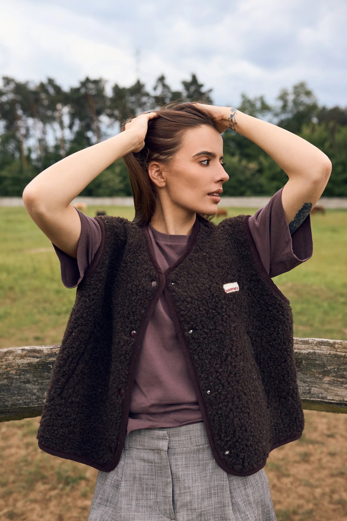 Merino Vest - Chocolate Brown