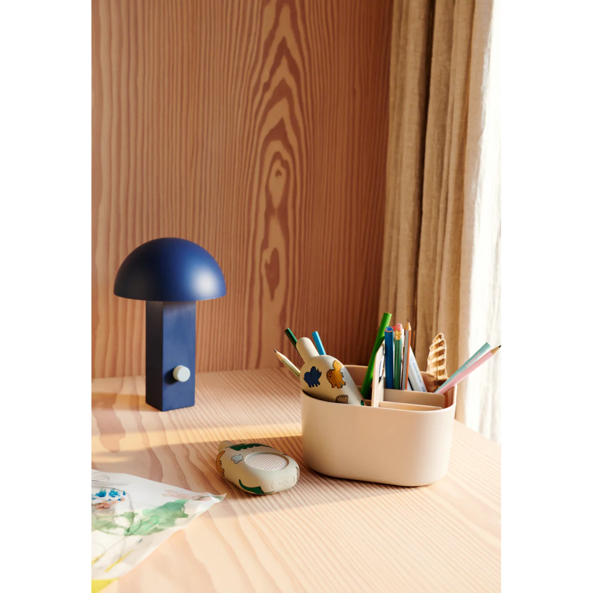 Hyppolite Tragbare Lampe - Indigo Blue