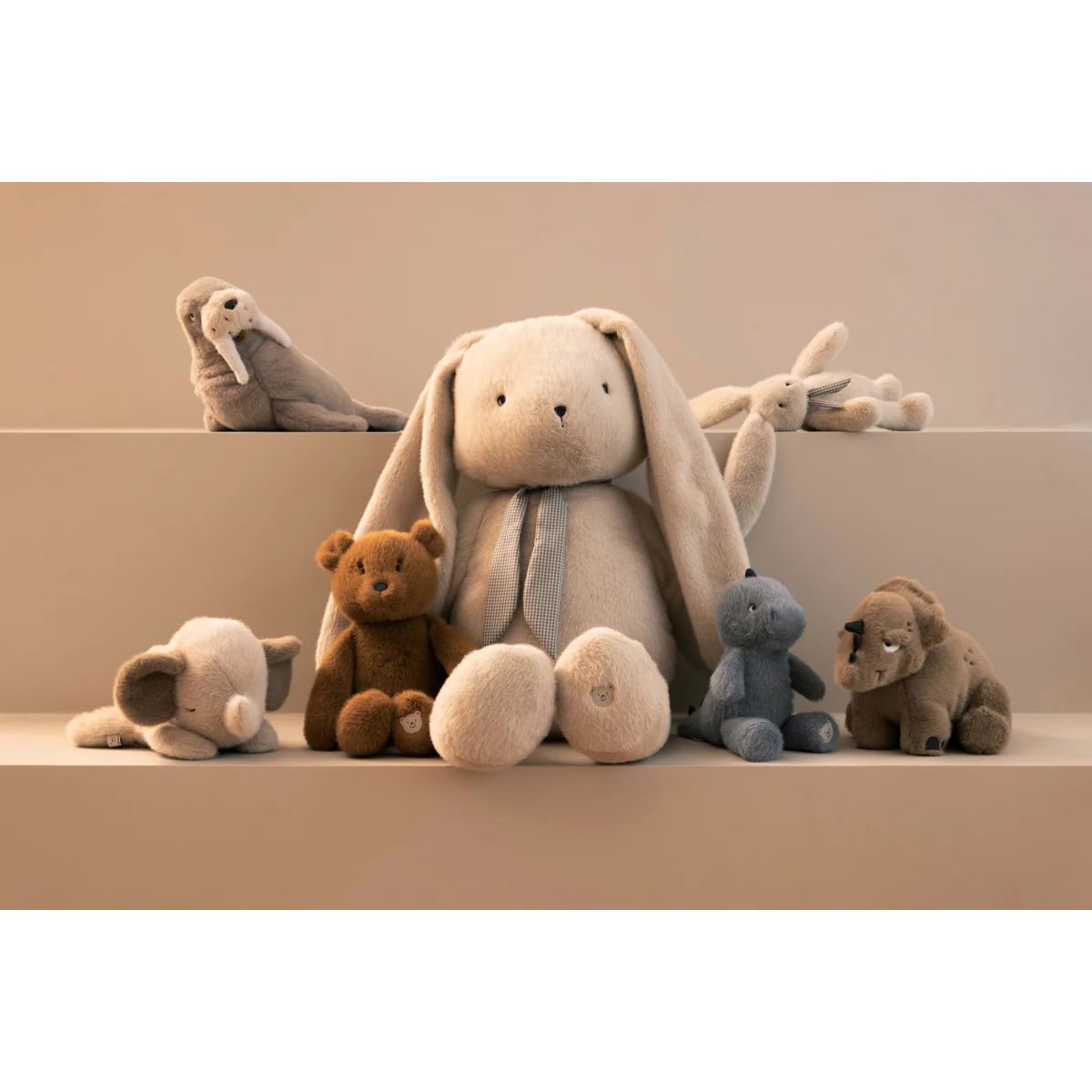 Binnie Stegosaurus Teddy - Blue fog