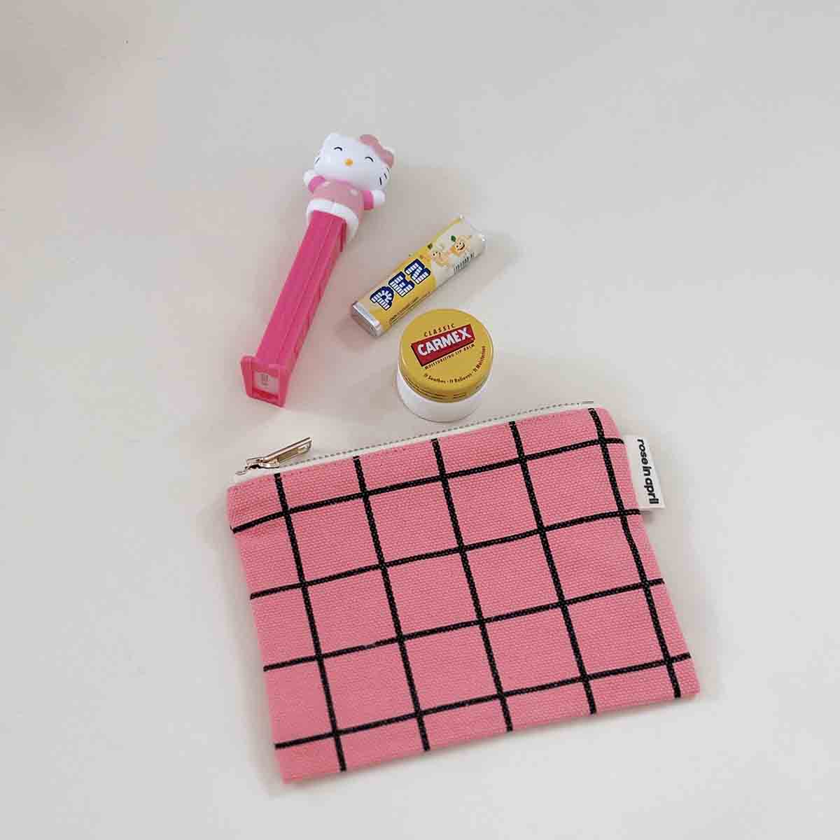 Purse Marie - School Check Funky pink