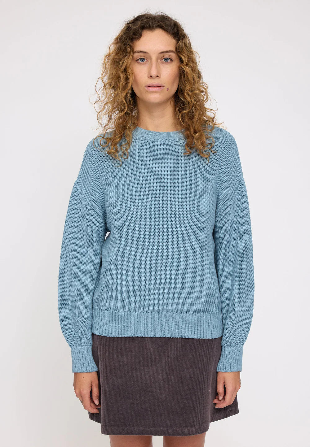 Knit Jumper - Smoke Blue