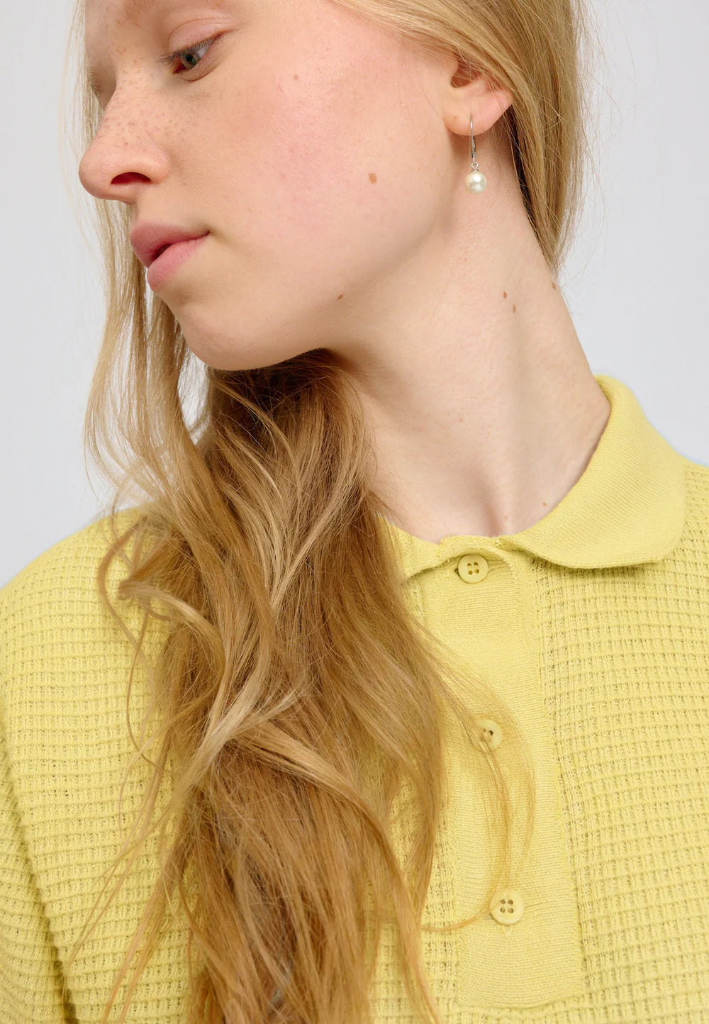 Knit Polo - Pastel Yellow