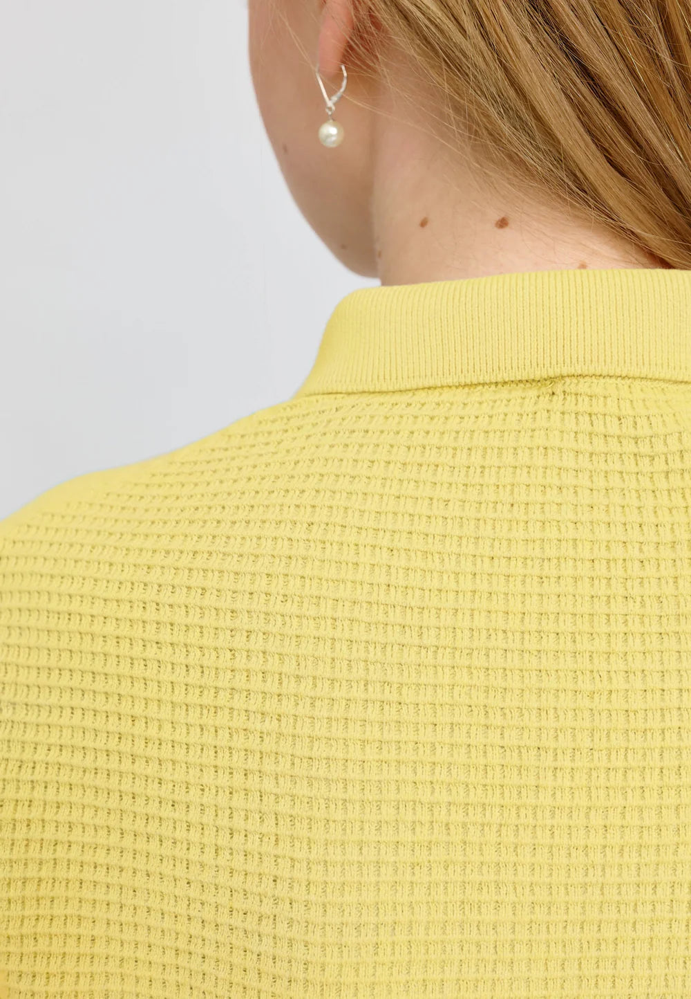 Knit Polo - Pastel Yellow