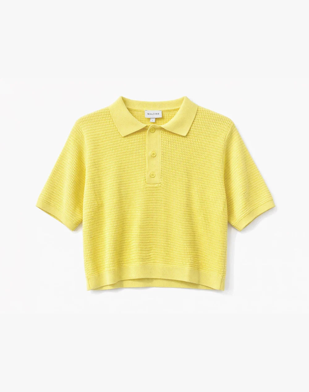 Knit Polo - Pastel Yellow