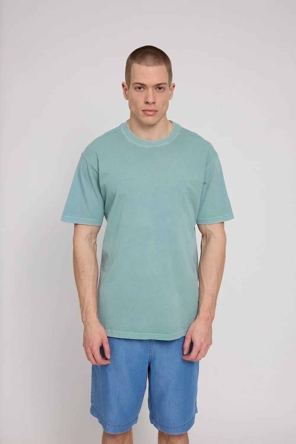 Natural Dye T-Shirt - Turquoise