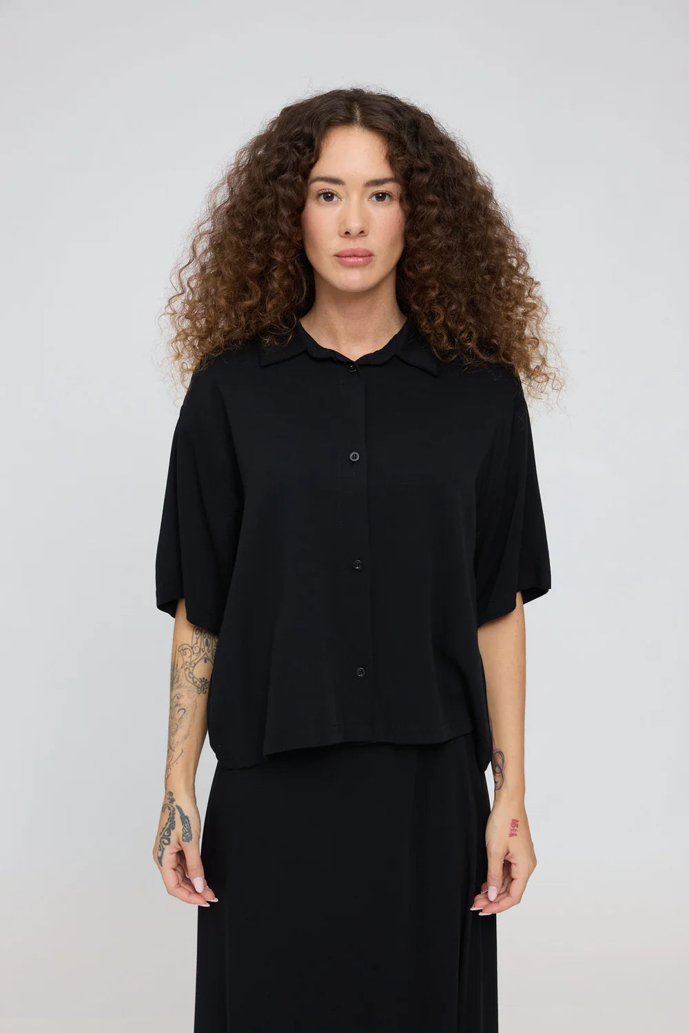 Short Sleeve Shirt - Black