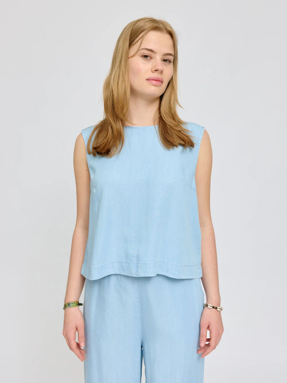Tencel Top - Light Blue Wash