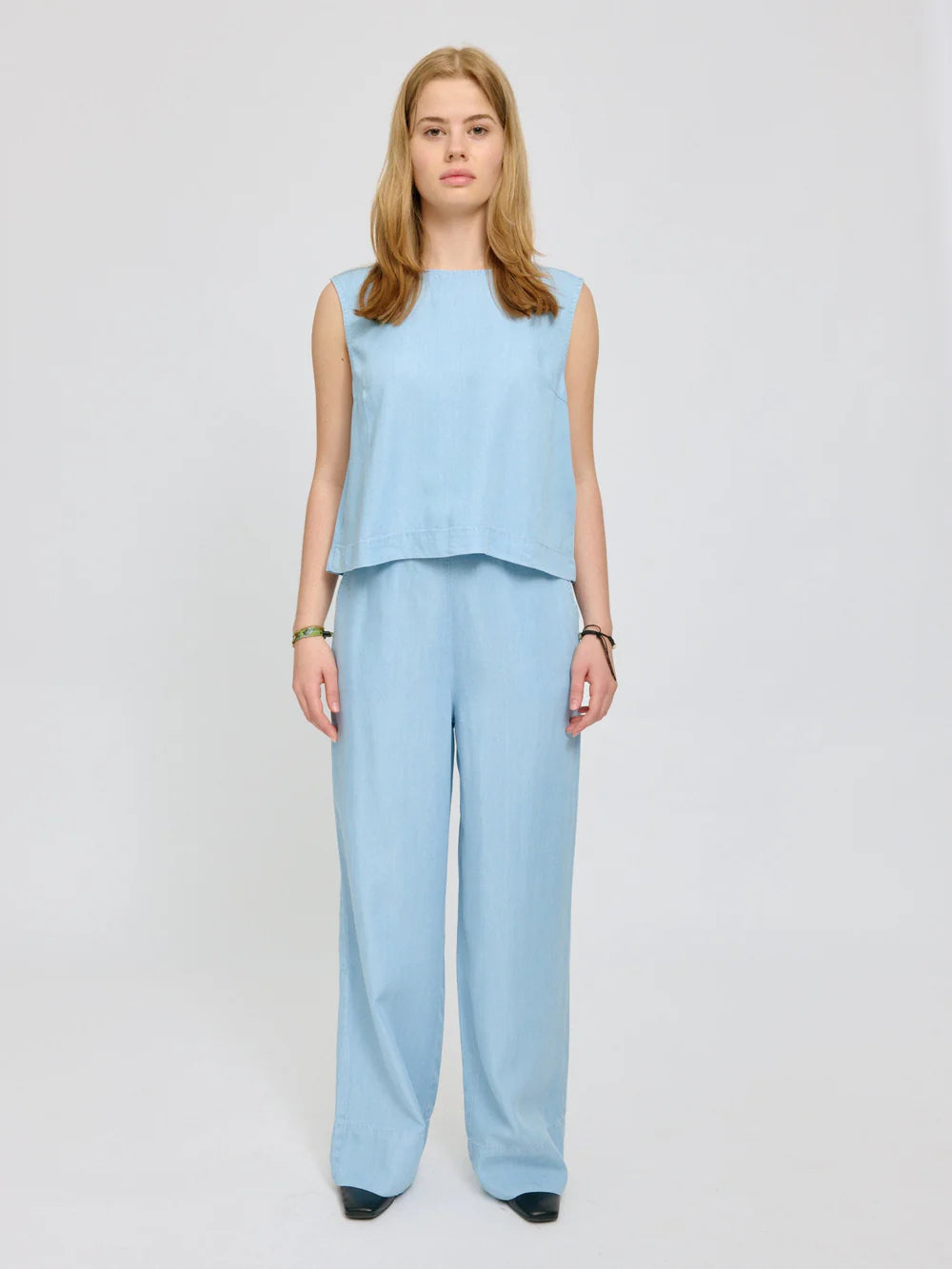 Tencel Top - Light Blue Wash