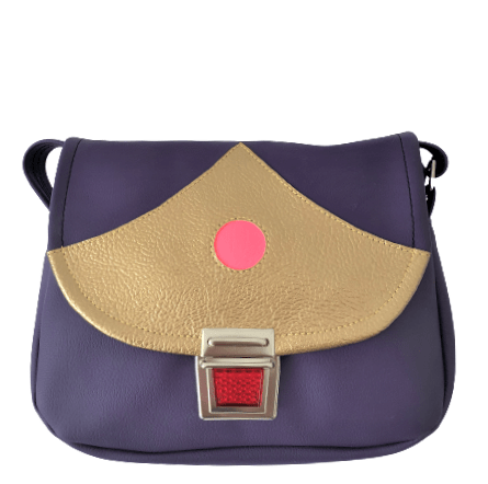 Kindergartentasche-Violet/Gold