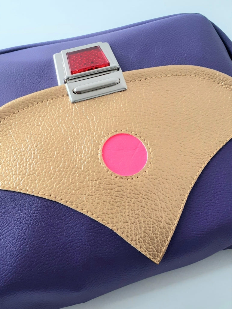 Kindergartentasche-Violet/Gold