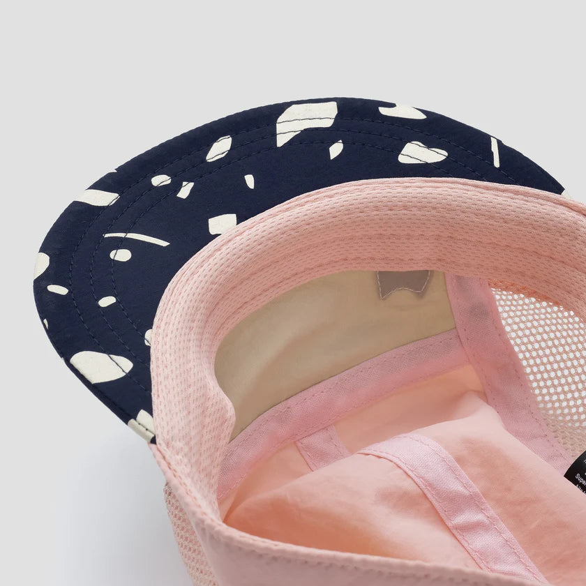 Yuma Sommer Cap "Underground" - Sunset Rose / Off White