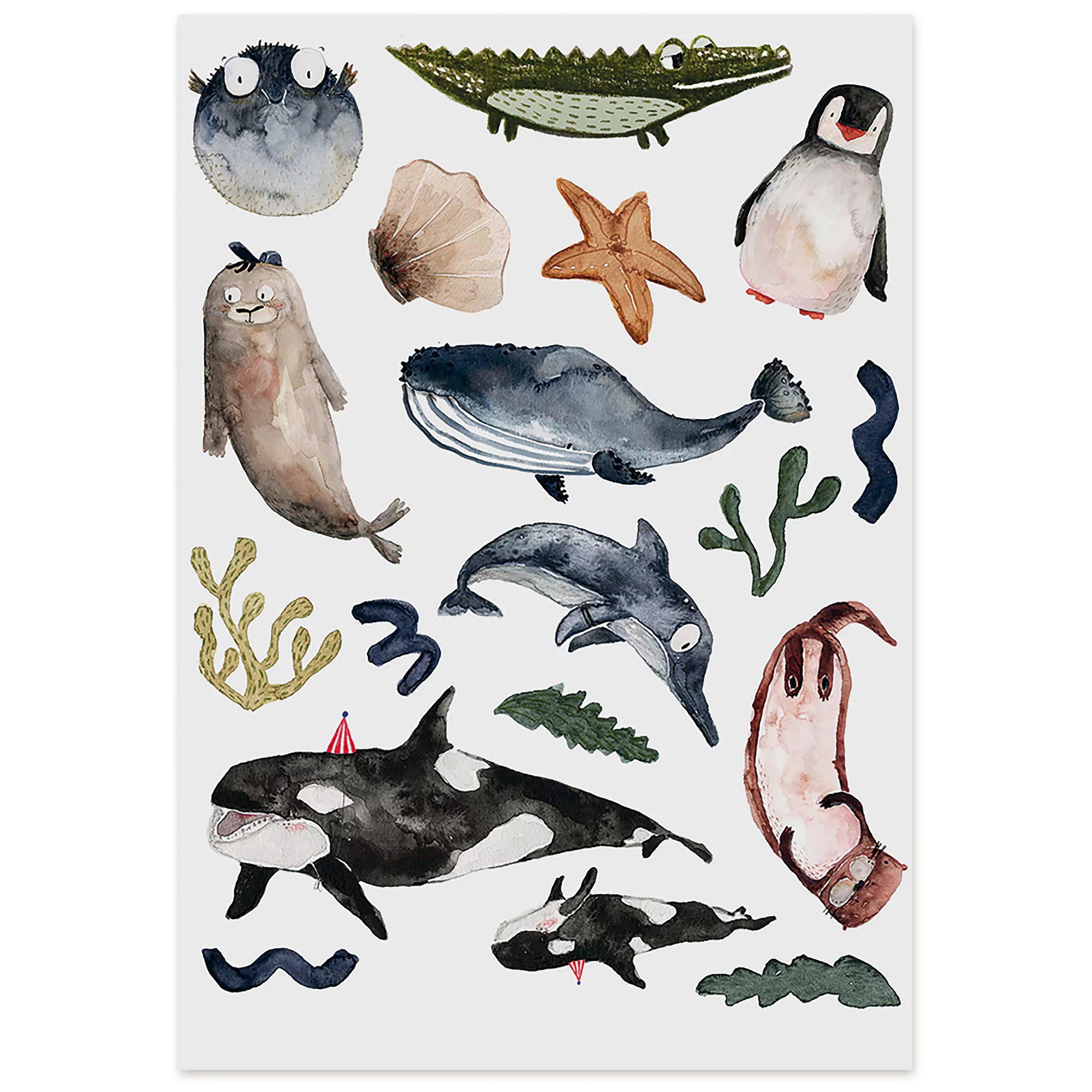 Vegane Tattoos - Schwimmtiere