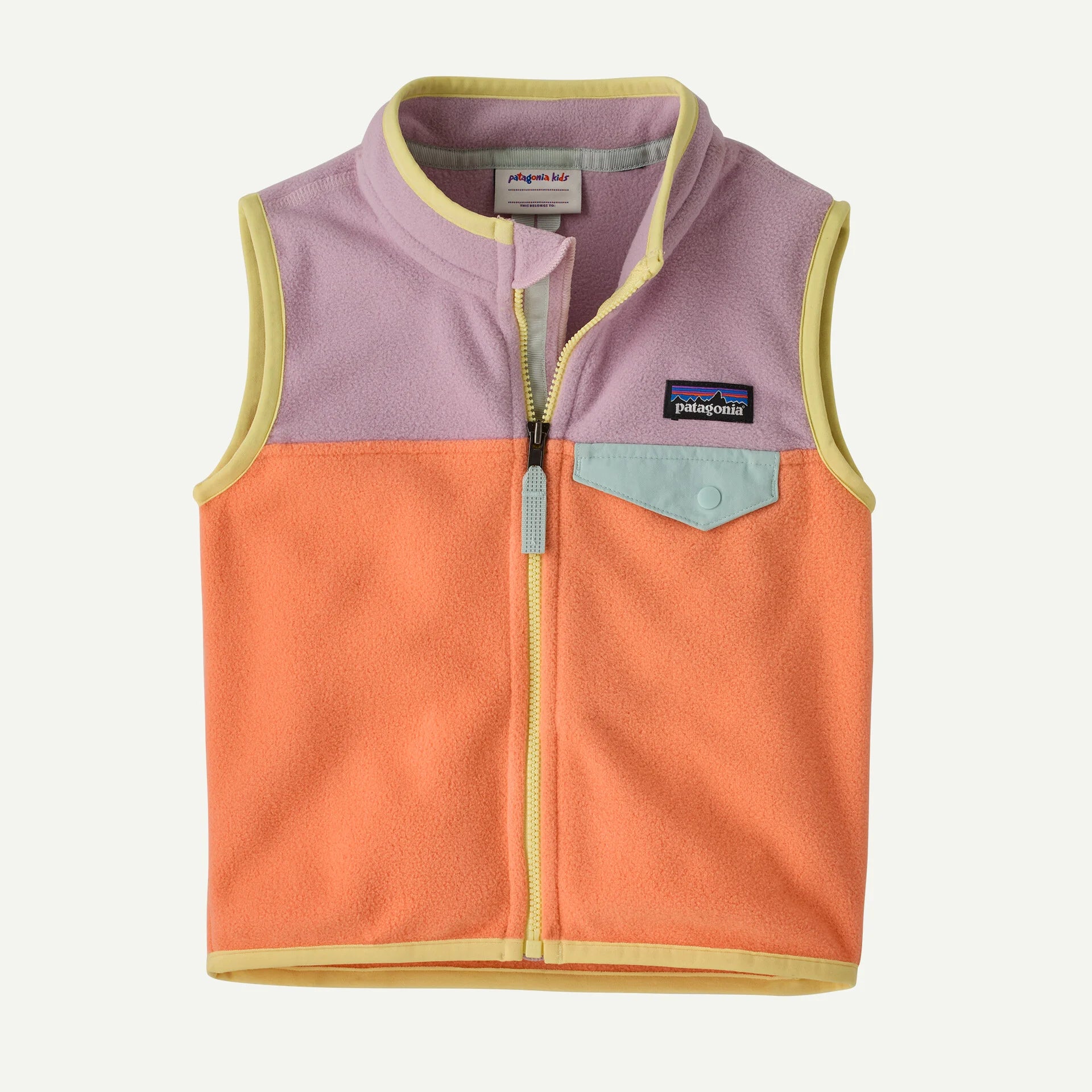Baby Micro D™ Snap-T® Fleece Vest - Peach Sherbet