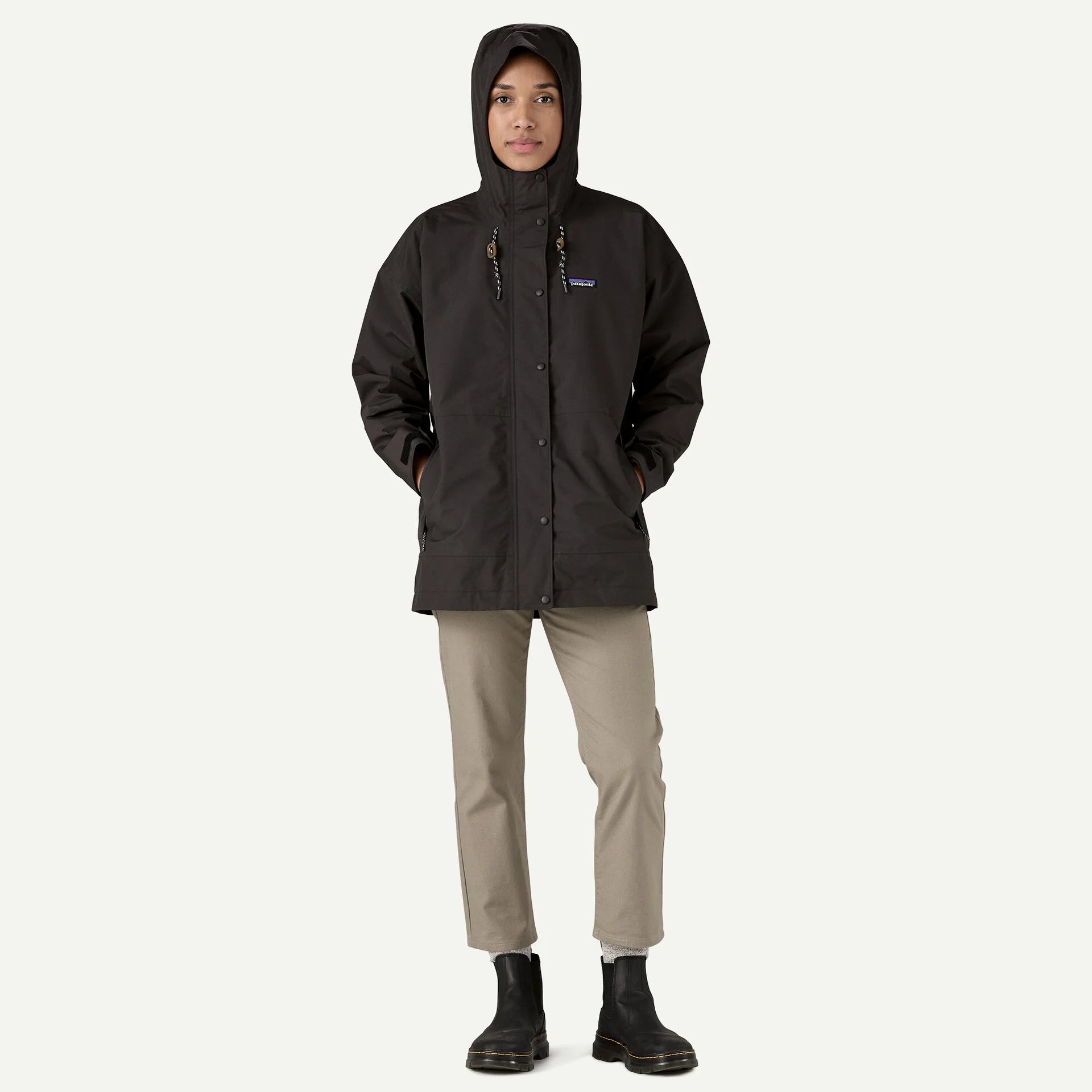 W'S Outdoor Regenjacke - Black