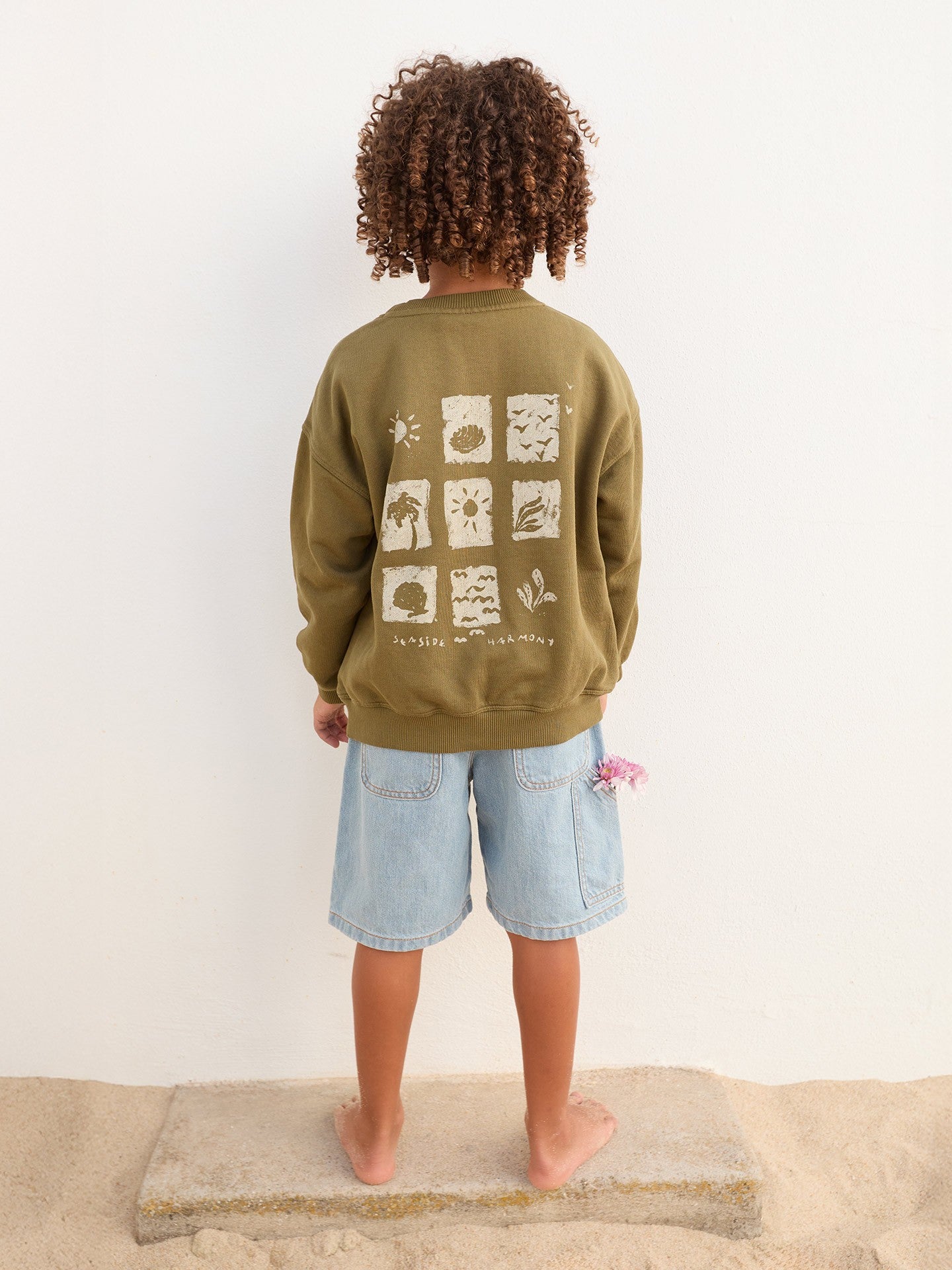 Sweater - Khaki Print