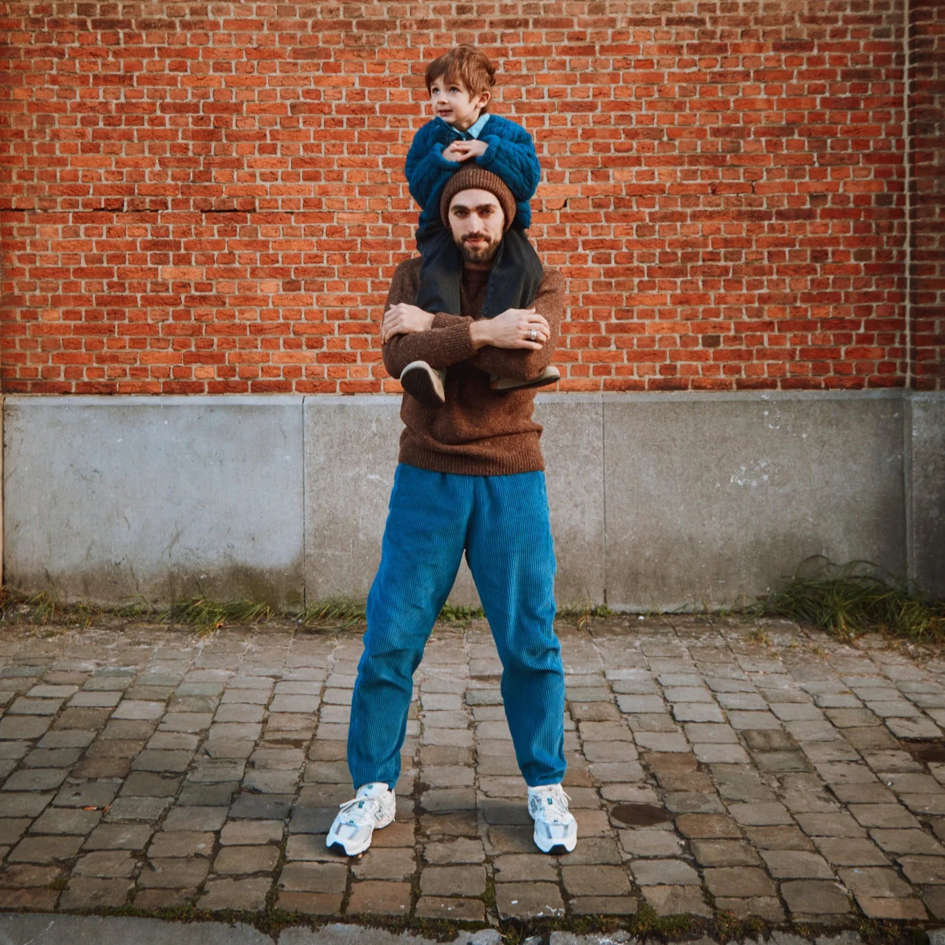 Coquelicot Cord Hosen - Dark Denim