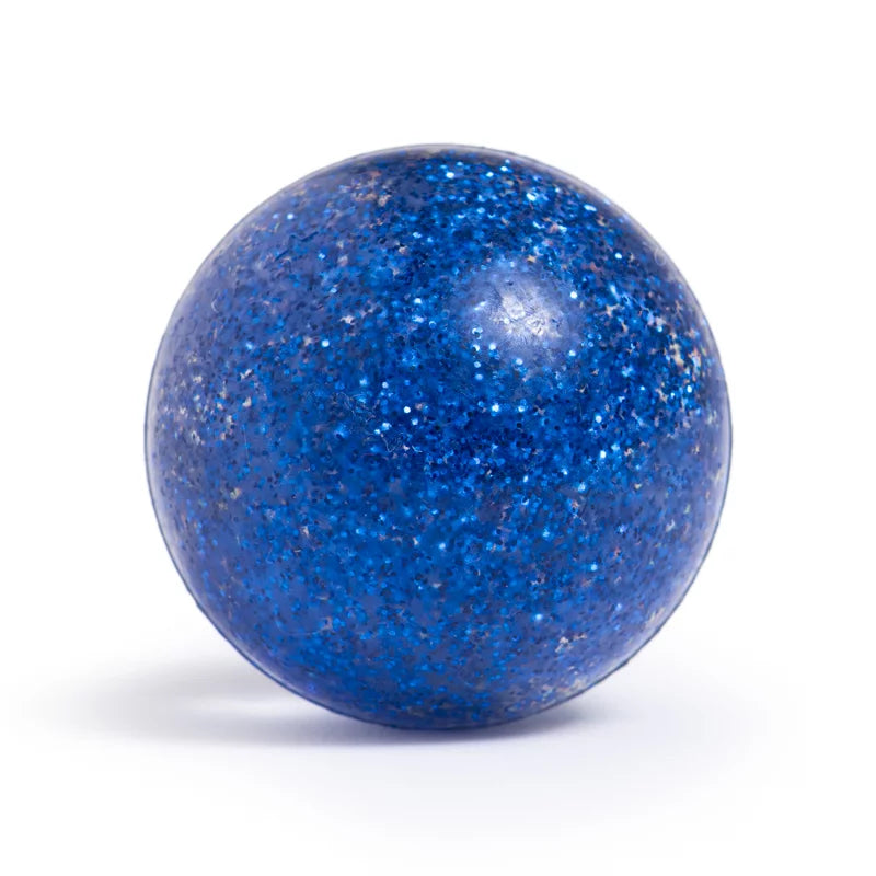 Glitzer Springball - Blau - 43mm