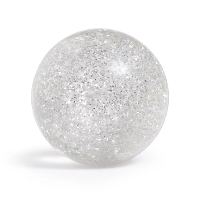 Glitzer Springball - Silber - 43mm