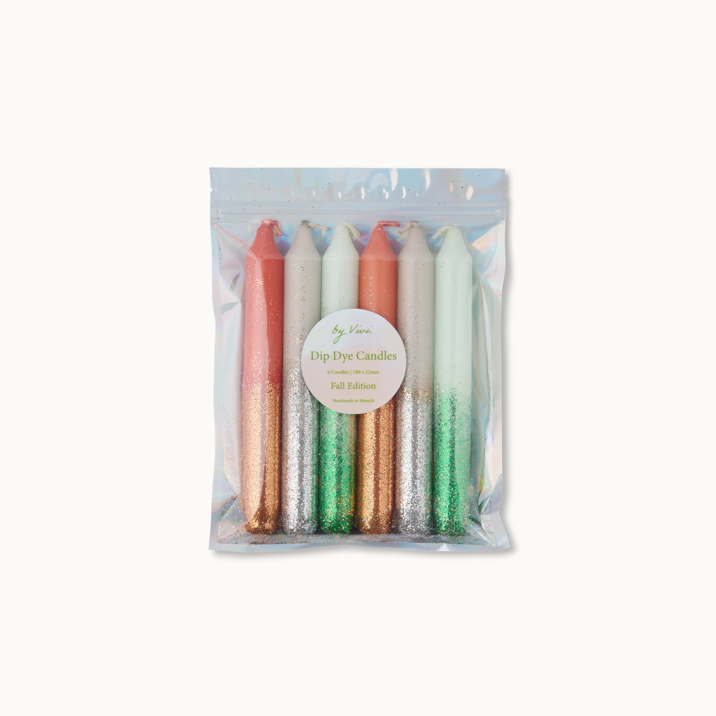 Dip Dye Kerzenset: Glitter Fall Edition