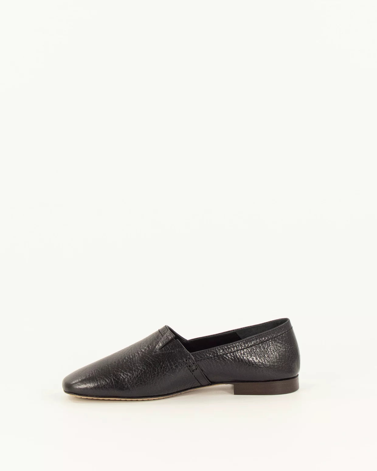 Ceza Slipper - Black Leather