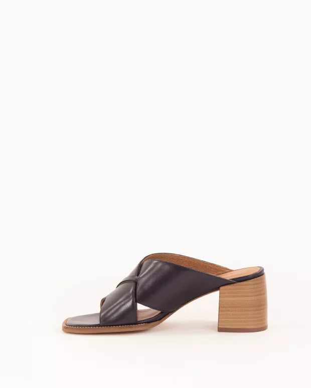 Sokosti Pantoletten - Black Leather