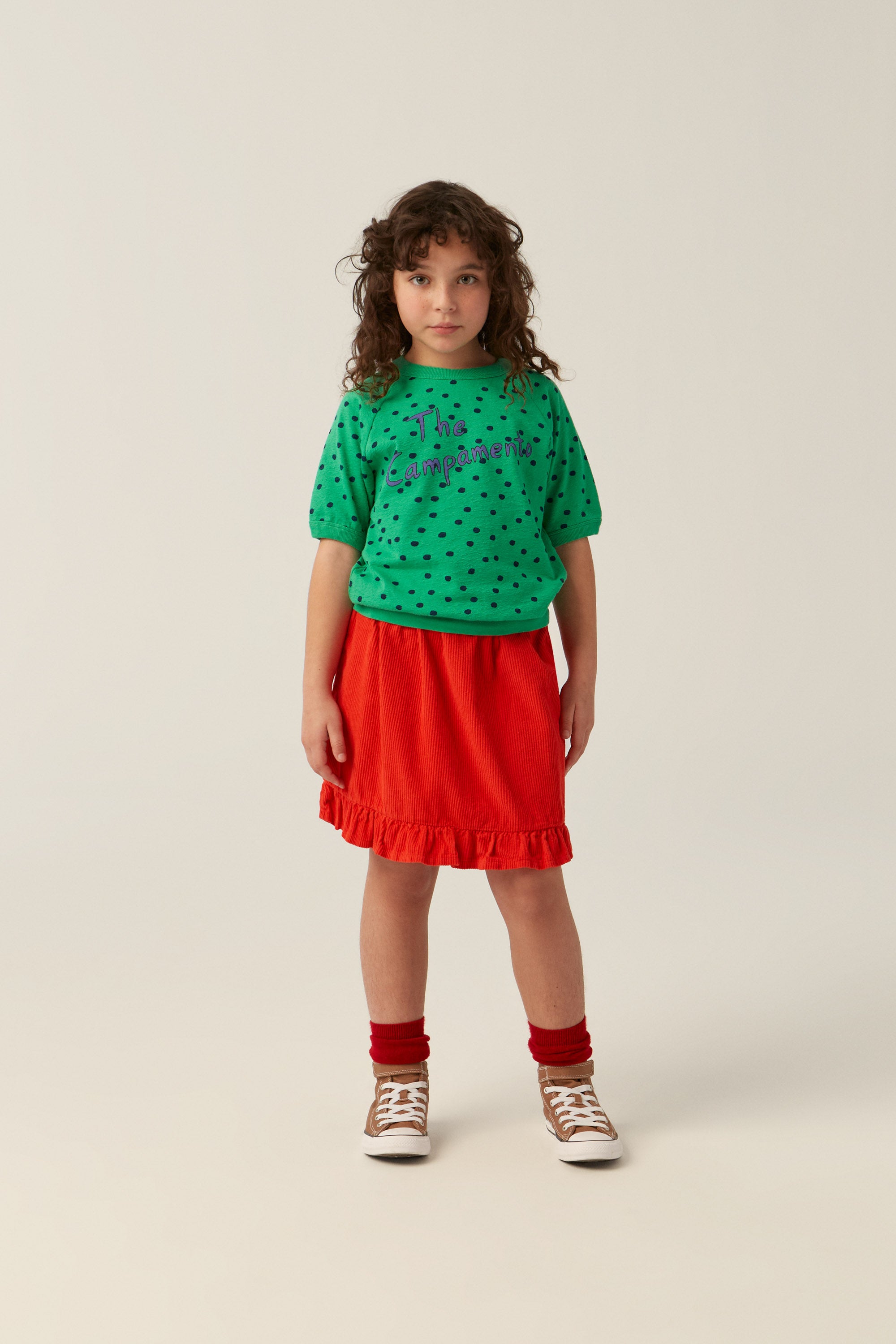 Corduroy Skirt - Red