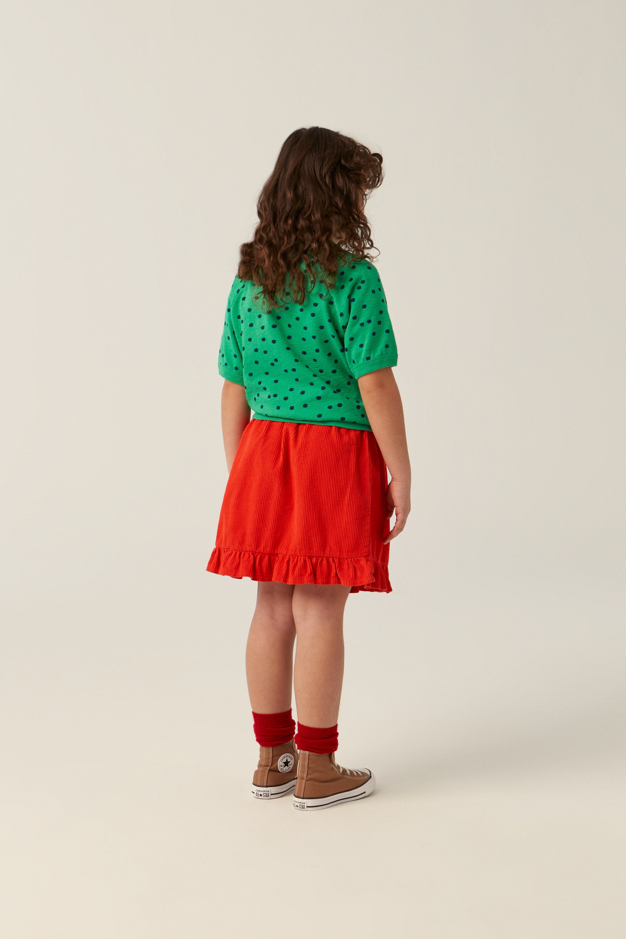 Corduroy Skirt - Red