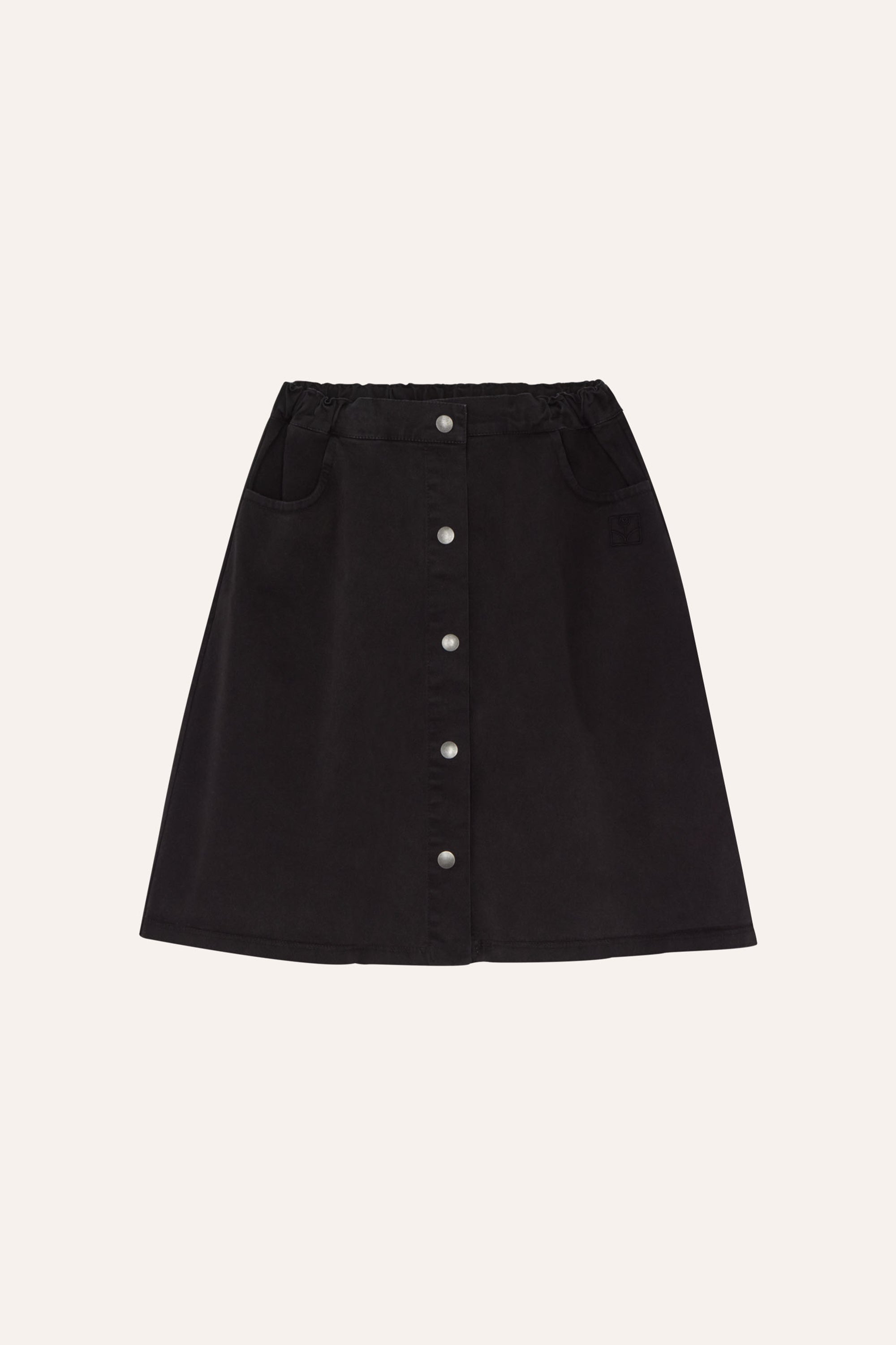 Denim Skirt - Grey