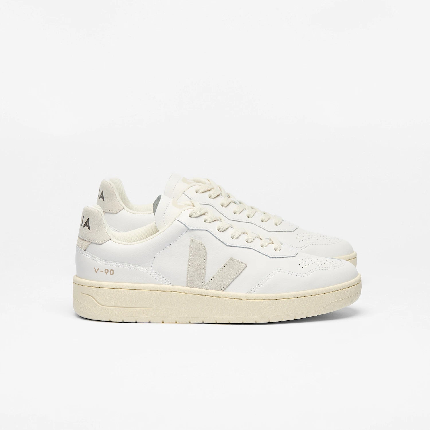 V90 Leather - White Natural