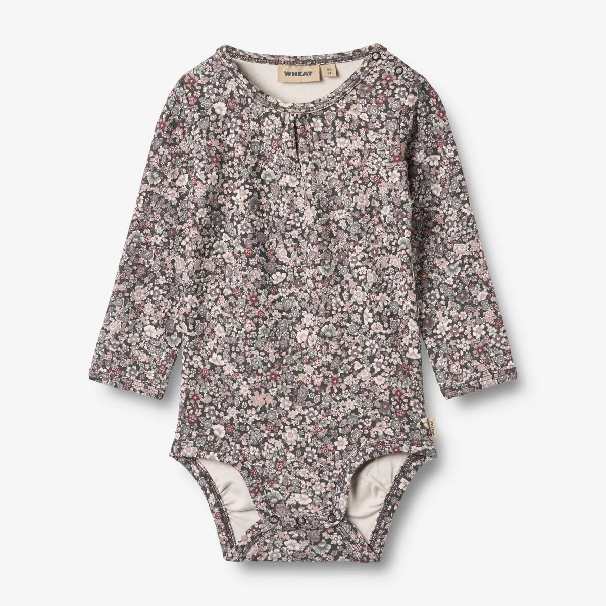 Body L/S Liv - Purple Stone Flowers