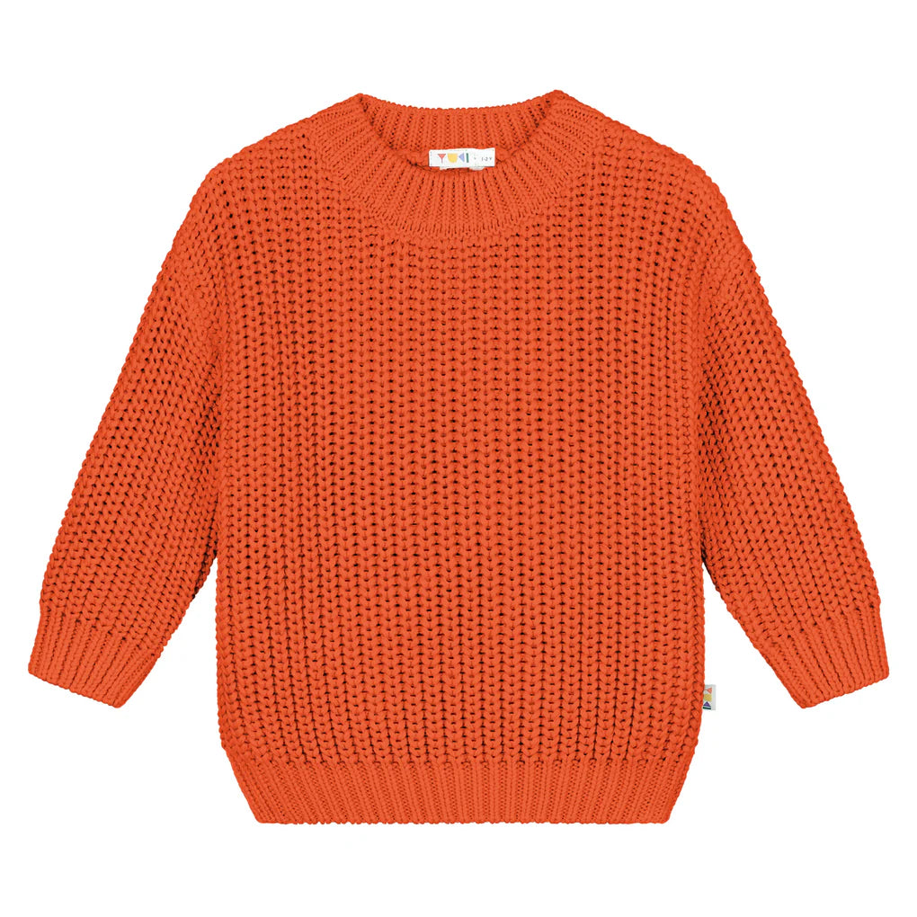 Chunky Knit Sweater - Pumpkin