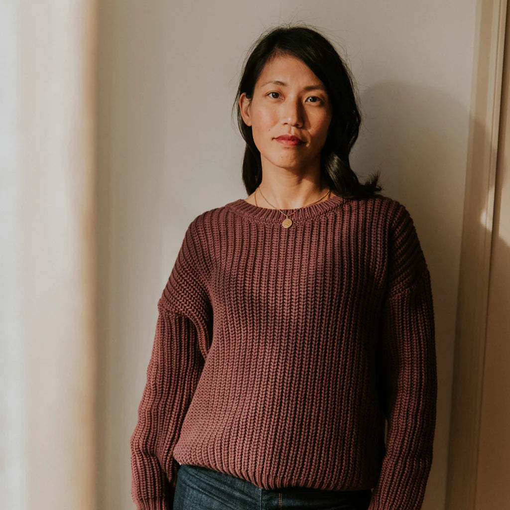 W's Chunky Knit Sweater - Fig