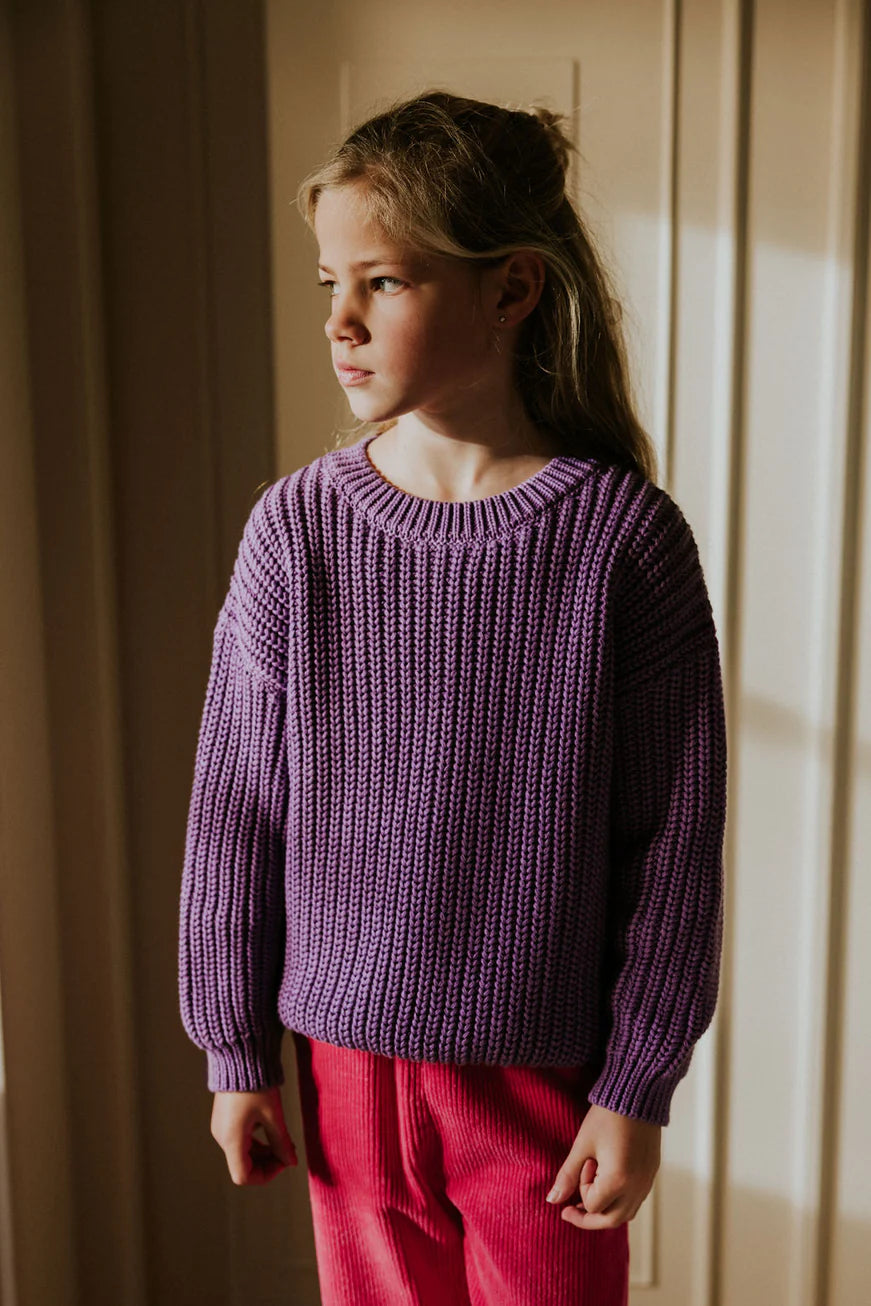 Chunky Knit Sweater - Amethyst