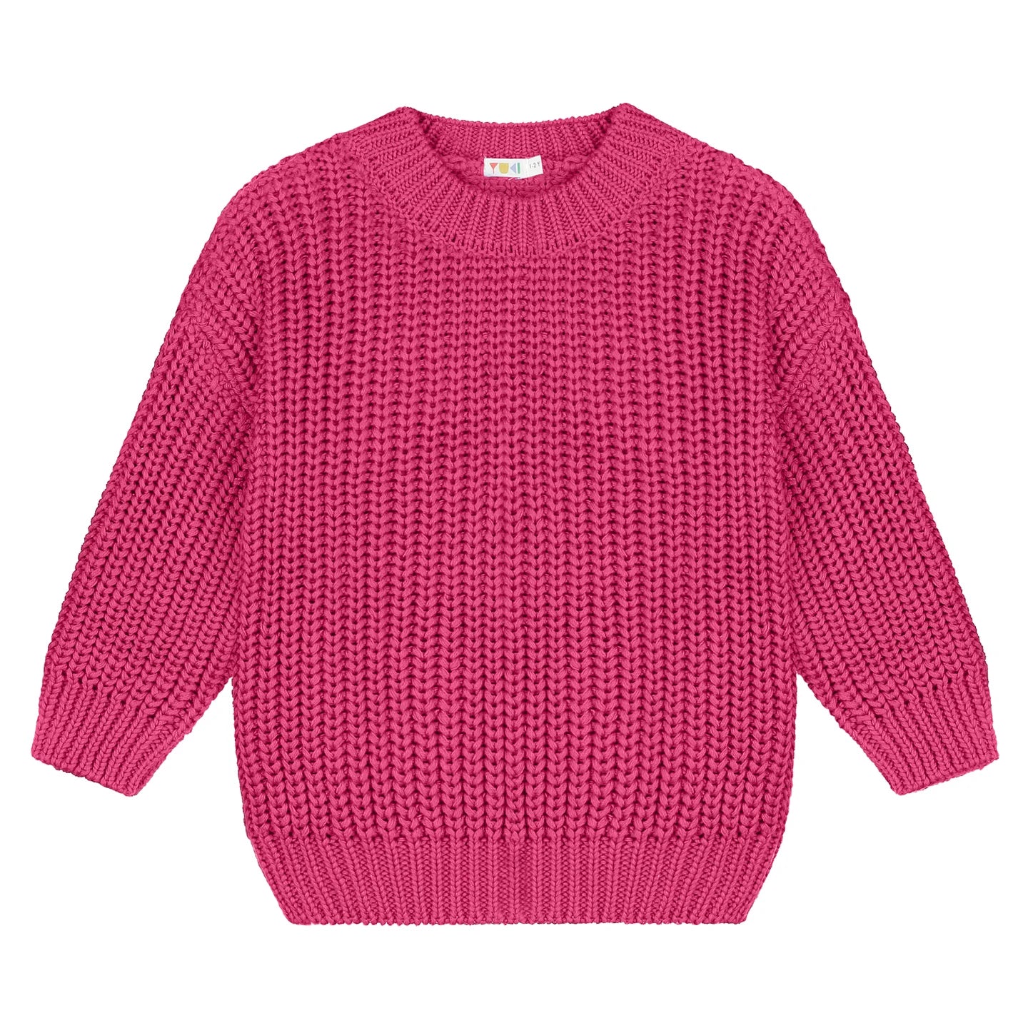 Chunky Knit Sweater - Fuchsia